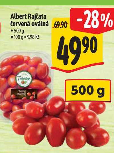 Rajčata červená oválná 500 g 