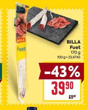 BILLA Fuet 170 g 