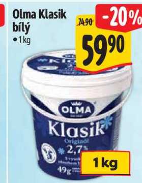 Olma Klasik bílý 1kg 