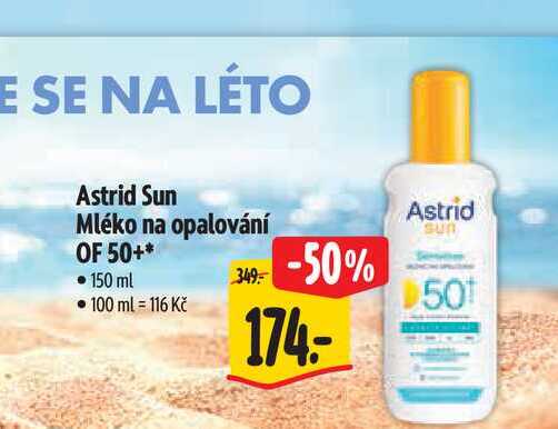 Astrid Sun Mléko na opalování OF 50 150 ml 