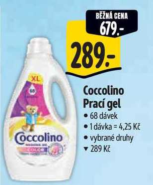 Coccolino Prací gel 68 dávek