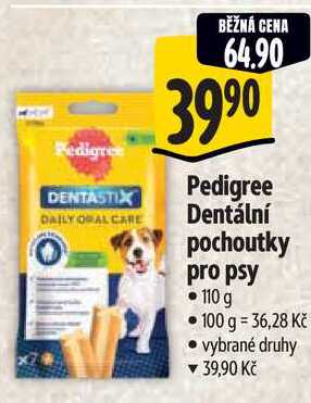 Pedigree Dentální pochoutky pro psy 110 g