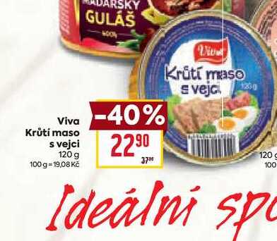 Viva Krůtí maso s vejci 120 g
