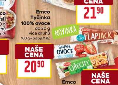 Emco Tyčinka 100% ovoce od 30 g