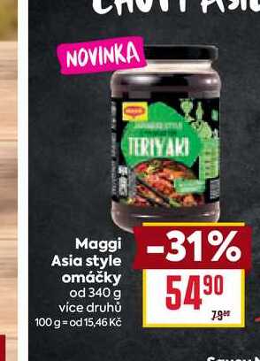Maggi Asia style omáčky od 340 g 