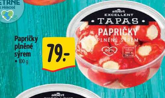 Papričky plněné sýrem 100 g 
