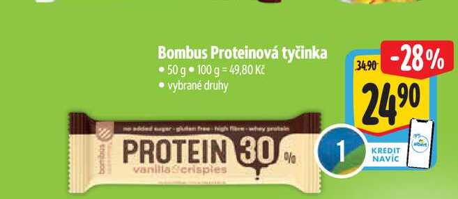 Bombus Proteinová tyčinka 50 g