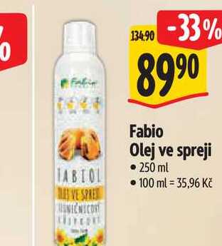 Fabio Olej ve spreji 250 ml 