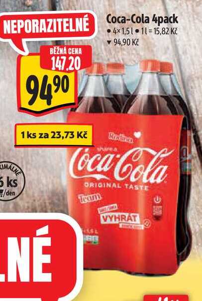 Coca-Cola 4pack (4 x 1,5l)