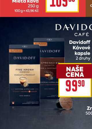 Davidoff Kávové kapsle 2 druhy