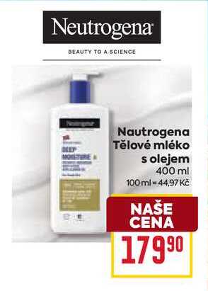Nautrogena Tělové mléko s olejem 400 ml 