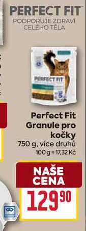 Perfect Fit Granule pro kočky 750 g