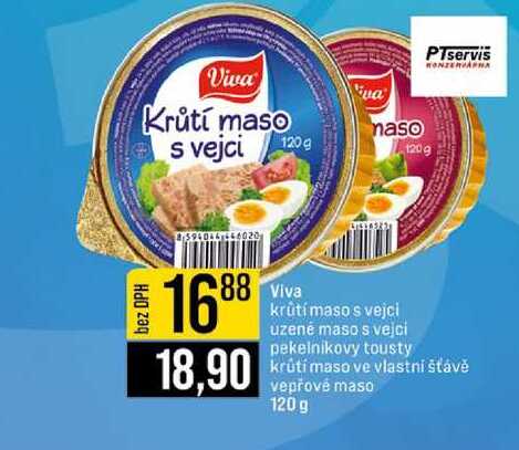 Viva Krůtí maso s vejci 120g