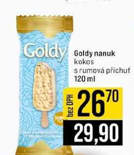 Goldy nanuk kokos srumová příchuf 120 ml 