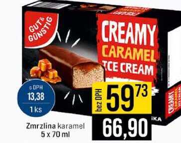 Zmrzlina karamel 5 x 70 ml 