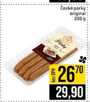 České párky original 200 g