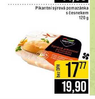 Pikantní syrová pomazánka s česnekem 120 g 