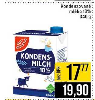 Kondenzované mléko 10% 340 g 