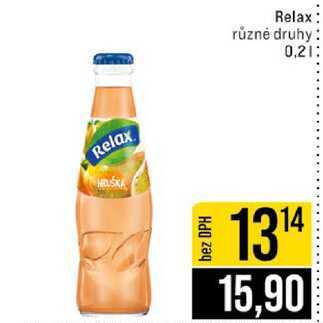 Relax různé druhy 0,2l 