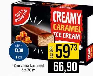 Zmrzlina karamel 5 x 70 ml 