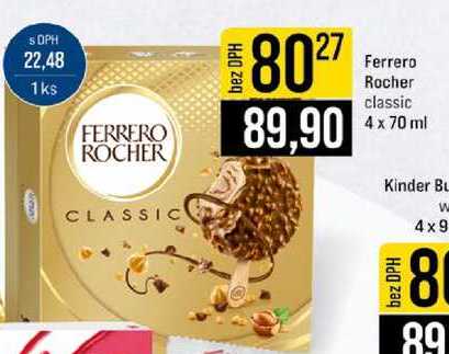 Ferrero Rocher classic 4 x 70 ml 