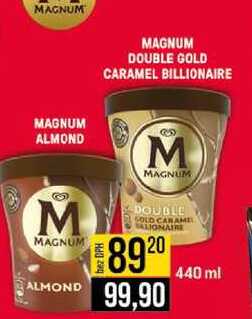 Magnum zmrzlina 440ml, vybrané druhy