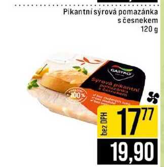 Pikantní sýrová pomazánka s česnekem 120 g