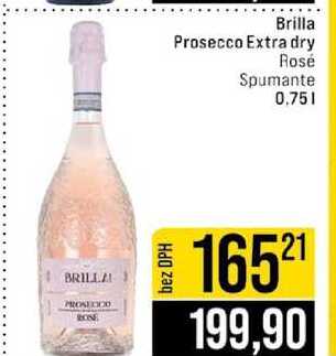 Brilla Prosecco Extra dry Rosé Spumante 0,75l