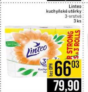Linteo kuchyňské utěrky 3-vrstvé 3 ks