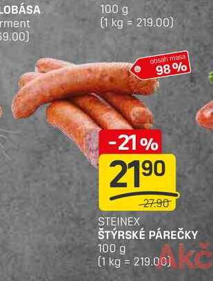 ŠTÝRSKÉ PÁREČKY 100 g