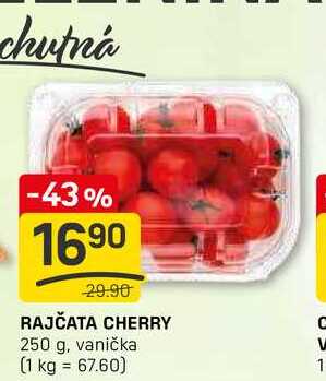 RAJČATA CHERRY 250 g, vanička 