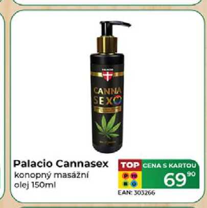 Palacio Cannasex konopný masážní olej 150ml  