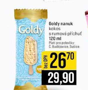 Goldy nanuk kokos s rumová příchuť 120 ml