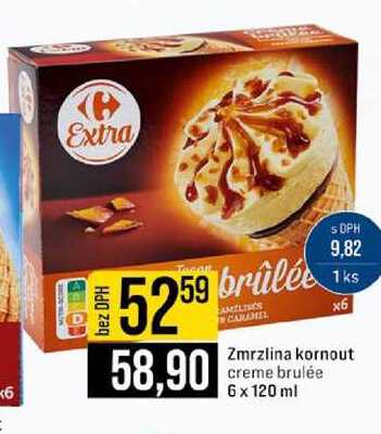 Zmrzlina kornout creme brulée 6 x 120 ml