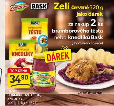 BASK BRAMBOROVÉ TĚSTO, KNEDLÍKY 400 g