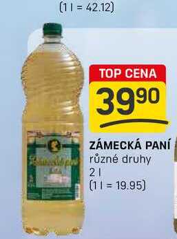 ZÁMECKÁ PANÍ různé druhy 2l