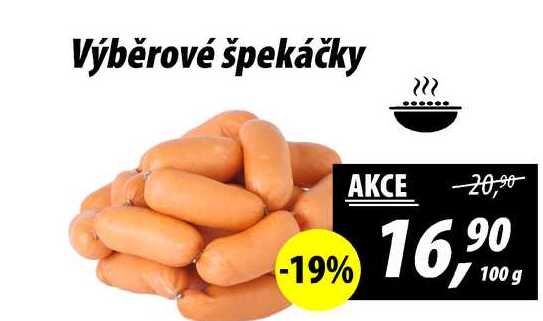 Výběrové špekáčky, 100 g