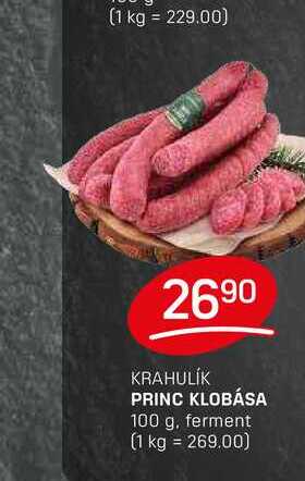 PRINC KLOBÁSA 100 g, ferment 