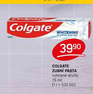 COLGATE ZUBNÍ PASTA vybrané druhy 75 ml