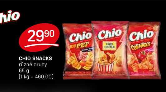 CHIO SNACKS různé druhy 65 g