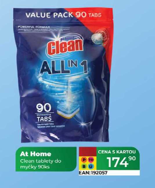 At Home Clean tablety do myčky 90ks  