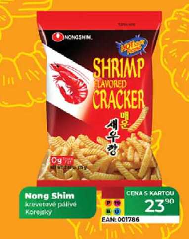 Nong Shim krevetové pálivé Korejský 