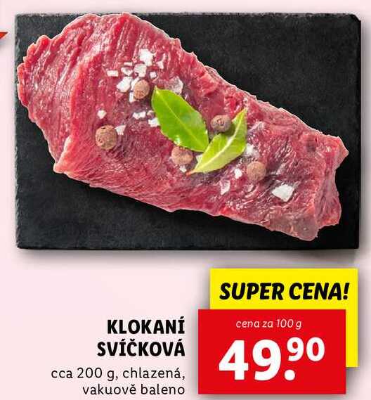 KLOKANÍ SVÍČKOVÁ, cena za 100 g 