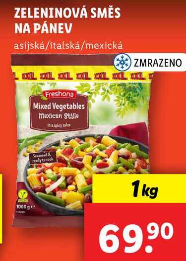 ZELENINOVÁ SMĚS NA PÁNEV, 1 kg