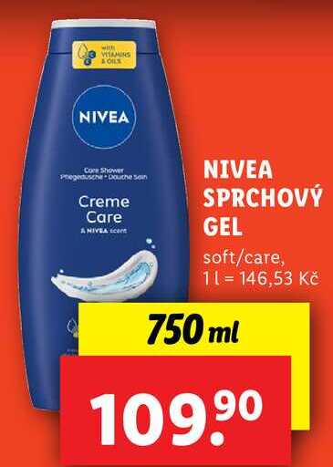 NIVEA SPRCHOVÝ GEL, 750 ml