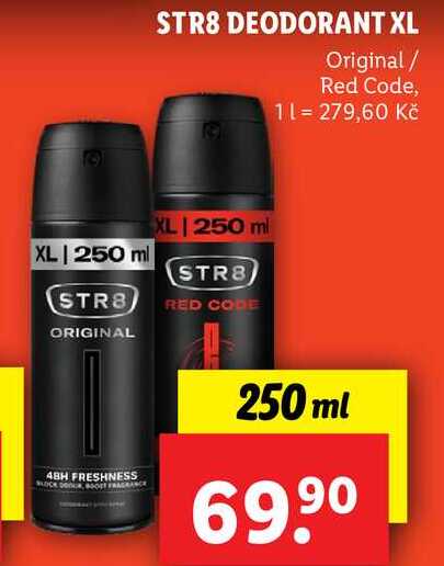 STR8 DEODORANT XL, 250 ml