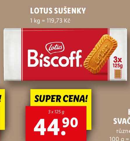 LOTUS SUŠENKY, 3x 125 g 
