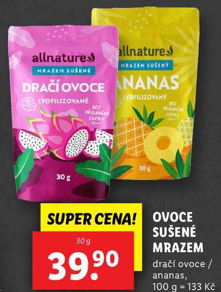 OVOCE SUŠENÉ MRAZEM, 30 g