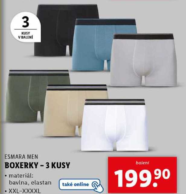 BOXERKY - 3 KUSY 