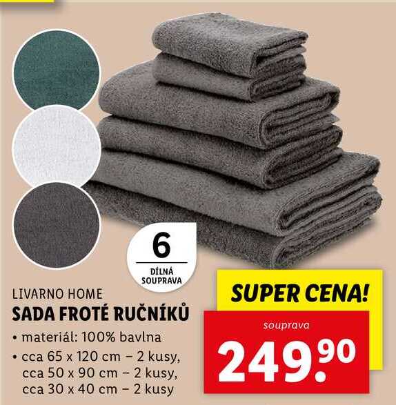 SADA FROTÉ RUČNÍKŮ 
